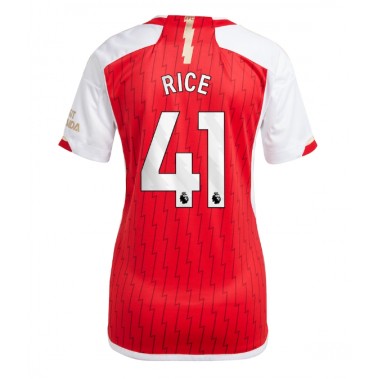 Arsenal Declan Rice #41 Koszulka Podstawowa damskie 2023-24 Krótki Rękaw