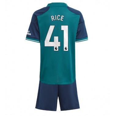 Arsenal Declan Rice #41 Koszulka Trzecia dzieci 2023-24 Krótki Rękaw (+ krótkie spodenki)