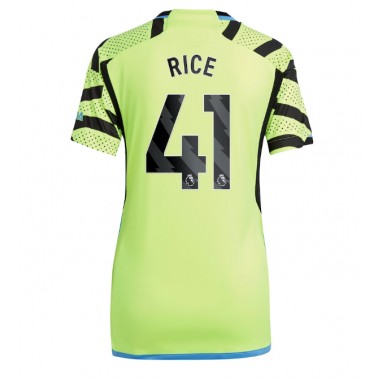 Arsenal Declan Rice #41 Koszulka Wyjazdowa damskie 2023-24 Krótki Rękaw