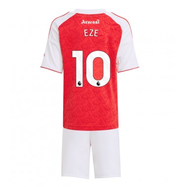 Arsenal Eberechi Eze #10 Koszulka Podstawowa dzieci 2025-26 Krótki Rękaw (+ krótkie spodenki)