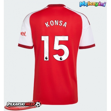 Arsenal Ezri Konsa #15 Koszulka Podstawowa 2026-27 Krótki Rękaw