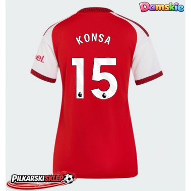 Arsenal Ezri Konsa #15 Koszulka Podstawowa damskie 2026-27 Krótki Rękaw