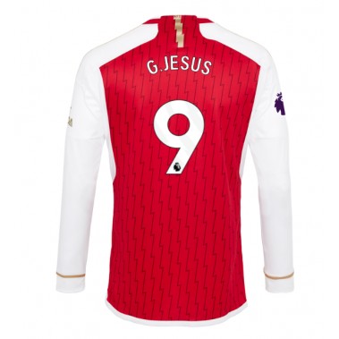 Arsenal Gabriel Jesus #9 Koszulka Podstawowa 2023-24 Długi Rękaw
