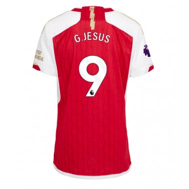 Arsenal Gabriel Jesus #9 Koszulka Podstawowa damskie 2023-24 Krótki Rękaw