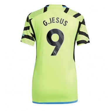 Arsenal Gabriel Jesus #9 Koszulka Wyjazdowa damskie 2023-24 Krótki Rękaw