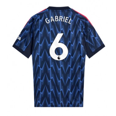 Arsenal Gabriel Magalhaes #6 Koszulka Wyjazdowa 2025-26 Krótki Rękaw