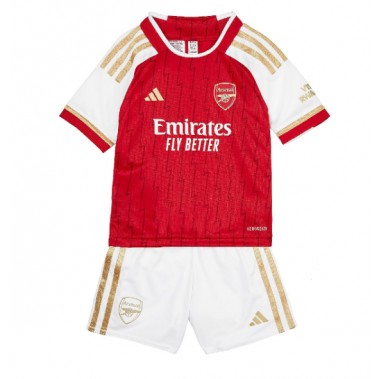 Arsenal Koszulka Podstawowa dzieci 2023-24 Krótki Rękaw (+ krótkie spodenki)