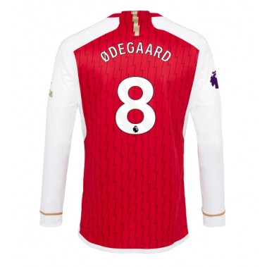 Arsenal Martin Odegaard #8 Koszulka Podstawowa 2023-24 Długi Rękaw