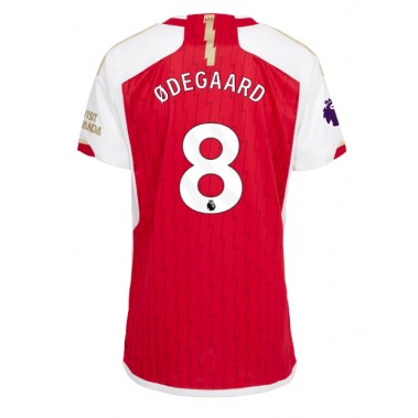 Arsenal Martin Odegaard #8 Koszulka Podstawowa damskie 2023-24 Krótki Rękaw