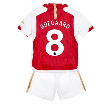 Arsenal Martin Odegaard #8 Koszulka Podstawowa dzieci 2023-24 Krótki Rękaw (+ krótkie spodenki)