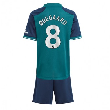 Arsenal Martin Odegaard #8 Koszulka Trzecia dzieci 2023-24 Krótki Rękaw (+ krótkie spodenki)
