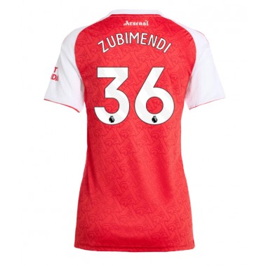Arsenal Martin Zubimendi #36 Koszulka Podstawowa damskie 2025-26 Krótki Rękaw