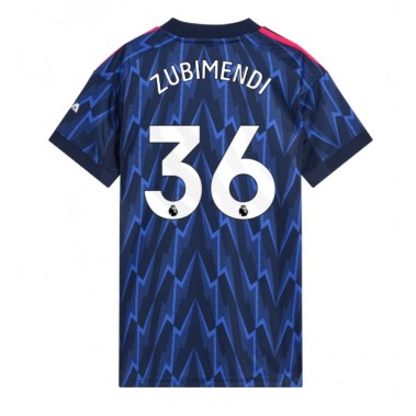 Arsenal Martin Zubimendi #36 Koszulka Wyjazdowa damskie 2025-26 Krótki Rękaw Arsenal Martin Zubimendi #36 Koszulka Wyjazdowa damskie 2025-26 Krótki Rękaw