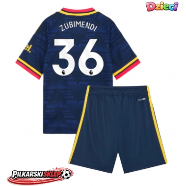 Arsenal Martin Zubimendi #36 Koszulka Wyjazdowa dzieci 2026-27 Krótki Rękaw (+ krótkie spodenki)