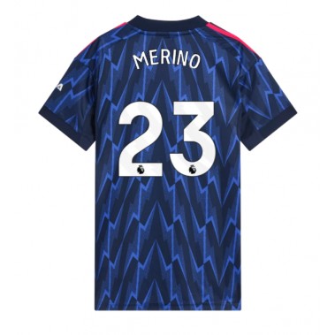 Arsenal Mikel Merino #23 Koszulka Wyjazdowa damskie 2025-26 Krótki Rękaw Arsenal Mikel Merino #23 Koszulka Wyjazdowa damskie 2025-26 Krótki Rękaw