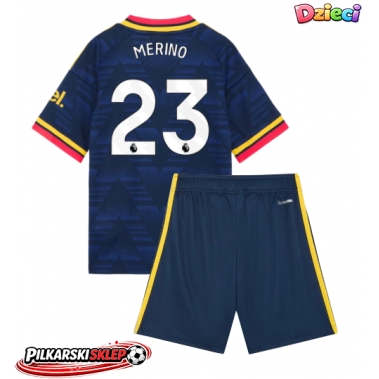 Arsenal Mikel Merino #23 Koszulka Wyjazdowa dzieci 2026-27 Krótki Rękaw (+ krótkie spodenki)