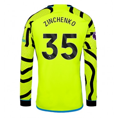 Arsenal Oleksandr Zinchenko #35 Koszulka Wyjazdowa 2023-24 Długi Rękaw
