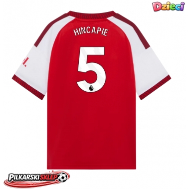 Arsenal Piero Hincapie #5 Koszulka Podstawowa dzieci 2026-27 Krótki Rękaw (+ krótkie spodenki)