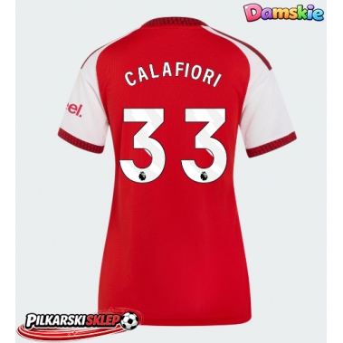Arsenal Riccardo Calafiori #33 Koszulka Podstawowa damskie 2026-27 Krótki Rękaw
