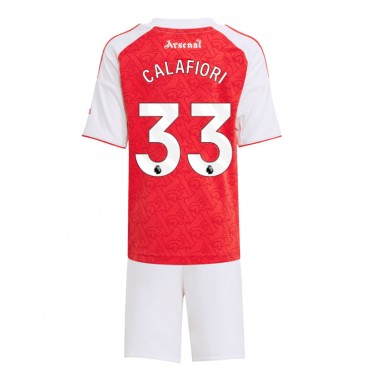 Arsenal Riccardo Calafiori #33 Koszulka Podstawowa dzieci 2025-26 Krótki Rękaw (+ krótkie spodenki) Arsenal Riccardo Calafiori #33 Koszulka Podstawowa dzieci 2025-26 Krótki Rękaw (+ krótkie spodenki)