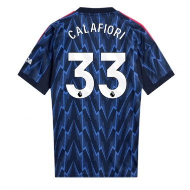 Arsenal Riccardo Calafiori #33 Koszulka Wyjazdowa 2025-26 Krótki Rękaw