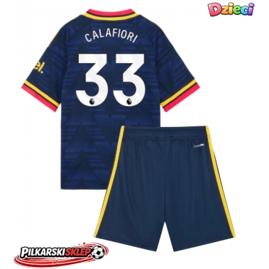 Arsenal Riccardo Calafiori #33 Koszulka Wyjazdowa dzieci 2026-27 Krótki Rękaw (+ krótkie spodenki)
