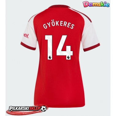 Arsenal Viktor Gyokeres #14 Koszulka Podstawowa damskie 2026-27 Krótki Rękaw