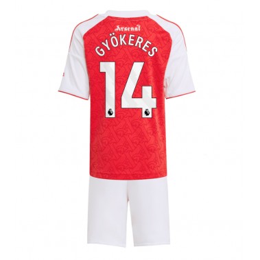 Arsenal Viktor Gyokeres #14 Koszulka Podstawowa dzieci 2025-26 Krótki Rękaw (+ krótkie spodenki) Arsenal Viktor Gyokeres #14 Koszulka Podstawowa dzieci 2025-26 Krótki Rękaw (+ krótkie spodenki)