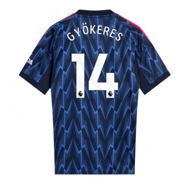 Arsenal Viktor Gyokeres #14 Koszulka Wyjazdowa 2025-26 Krótki Rękaw