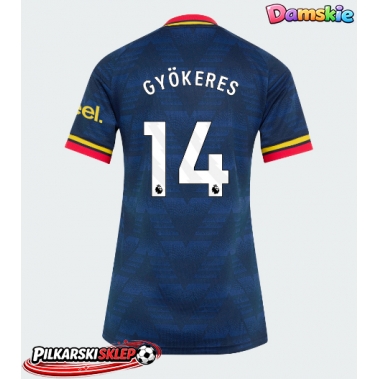 Arsenal Viktor Gyokeres #14 Koszulka Wyjazdowa damskie 2026-27 Krótki Rękaw