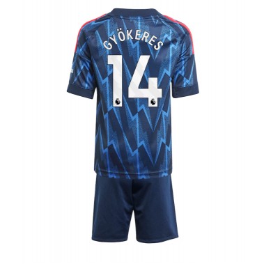 Arsenal Viktor Gyokeres #14 Koszulka Wyjazdowa dzieci 2025-26 Krótki Rękaw (+ krótkie spodenki) Arsenal Viktor Gyokeres #14 Koszulka Wyjazdowa dzieci 2025-26 Krótki Rękaw (+ krótkie spodenki)