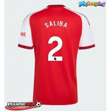 Arsenal William Saliba #2 Koszulka Podstawowa 2026-27 Krótki Rękaw