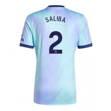 Arsenal William Saliba #2 Koszulka Trzecia 2024-25 Krótki Rękaw