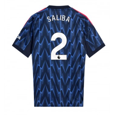 Arsenal William Saliba #2 Koszulka Wyjazdowa 2025-26 Krótki Rękaw Arsenal William Saliba #2 Koszulka Wyjazdowa 2025-26 Krótki Rękaw