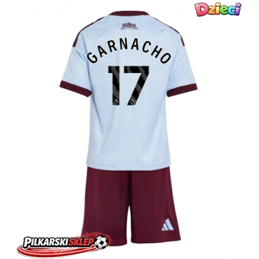 Aston Villa Alejandro Garnacho #17 Koszulka Trzecia dzieci 2026-27 Krótki Rękaw (+ krótkie spodenki)