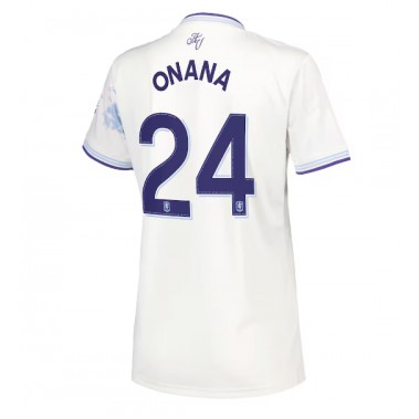 Aston Villa Amadou Onana #24 Koszulka Trzecia damskie 2025-26 Krótki Rękaw Aston Villa Amadou Onana #24 Koszulka Trzecia damskie 2025-26 Krótki Rękaw