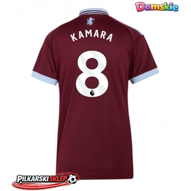 Aston Villa Boubacar Kamara #8 Koszulka Podstawowa damskie 2026-27 Krótki Rękaw