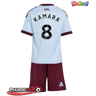 Aston Villa Boubacar Kamara #8 Koszulka Trzecia dzieci 2026-27 Krótki Rękaw (+ krótkie spodenki)