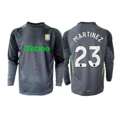 Aston Villa Emiliano Martinez #23 Bramkarskie Koszulka Podstawowa 2025-26 Długi Rękaw Aston Villa Emiliano Martinez #23 Bramkarskie Koszulka Podstawowa 2025-26 Długi Rękaw