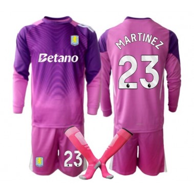Aston Villa Emiliano Martinez #23 Bramkarskie Koszulka Trzecia dzieci 2025-26 Długi Rękaw (+ krótkie spodenki) Aston Villa Emiliano Martinez #23 Bramkarskie Koszulka Trzecia dzieci 2025-26 Długi Rękaw (+ krótkie spodenki)