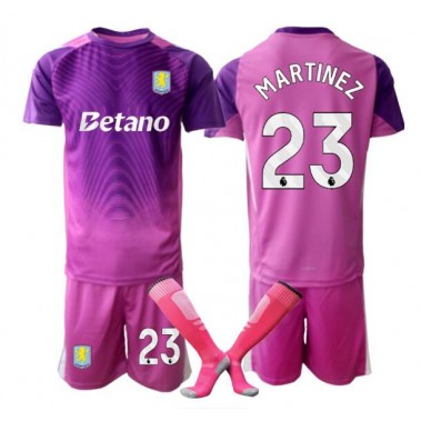 Aston Villa Emiliano Martinez #23 Bramkarskie Koszulka Trzecia dzieci 2025-26 Krótki Rękaw (+ krótkie spodenki) Aston Villa Emiliano Martinez #23 Bramkarskie Koszulka Trzecia dzieci 2025-26 Krótki Rękaw (+ krótkie spodenki)