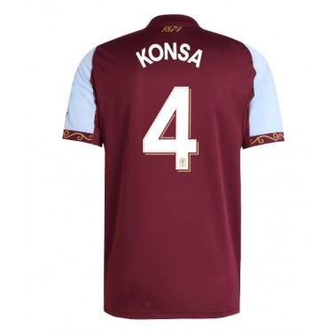 Aston Villa Ezri Konsa #4 Koszulka Podstawowa 2025-26 Krótki Rękaw
