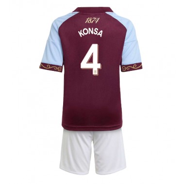 Aston Villa Ezri Konsa #4 Koszulka Podstawowa dzieci 2025-26 Krótki Rękaw (+ krótkie spodenki) Aston Villa Ezri Konsa #4 Koszulka Podstawowa dzieci 2025-26 Krótki Rękaw (+ krótkie spodenki)
