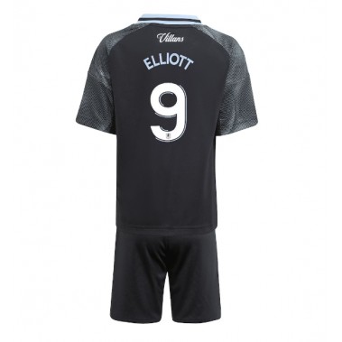 Aston Villa Harvey Elliott #9 Koszulka Wyjazdowa dzieci 2025-26 Krótki Rękaw (+ krótkie spodenki)