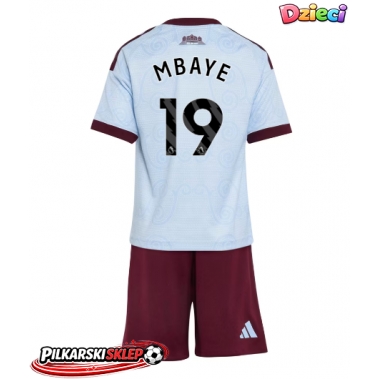 Aston Villa Ibrahim Mbaye #19 Koszulka Trzecia dzieci 2026-27 Krótki Rękaw (+ krótkie spodenki)