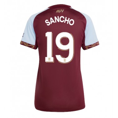 Aston Villa Jadon Sancho #19 Koszulka Podstawowa damskie 2025-26 Krótki Rękaw