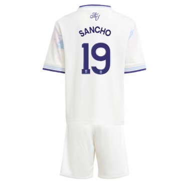 Aston Villa Jadon Sancho #19 Koszulka Trzecia dzieci 2025-26 Krótki Rękaw (+ krótkie spodenki)