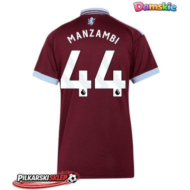 Aston Villa Johan Manzambi #44 Koszulka Podstawowa damskie 2026-27 Krótki Rękaw