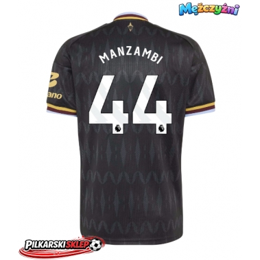Aston Villa Johan Manzambi #44 Koszulka Wyjazdowa 2026-27 Krótki Rękaw