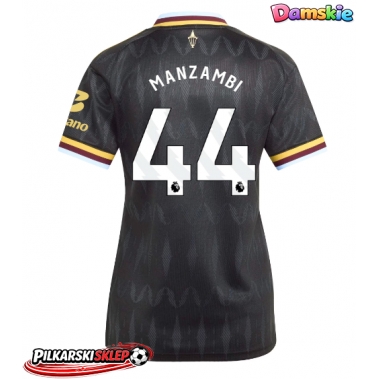 Aston Villa Johan Manzambi #44 Koszulka Wyjazdowa damskie 2026-27 Krótki Rękaw
